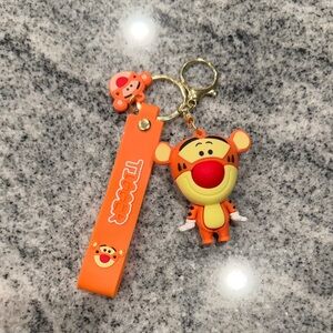 Disney Tigger Keychain - Orange and Red